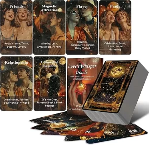 Sishui Love Whispers Oracle Cards - Relationship Oracle Set for Modern Love Challenges