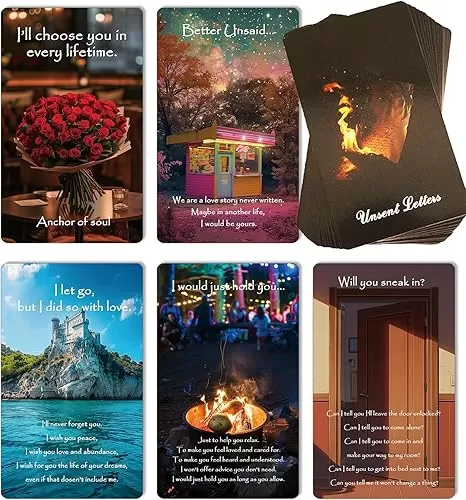 Unsent Letters Oracle Cards Deck [Things I Wish I Could Tell You...] Love Oracle Card Deck